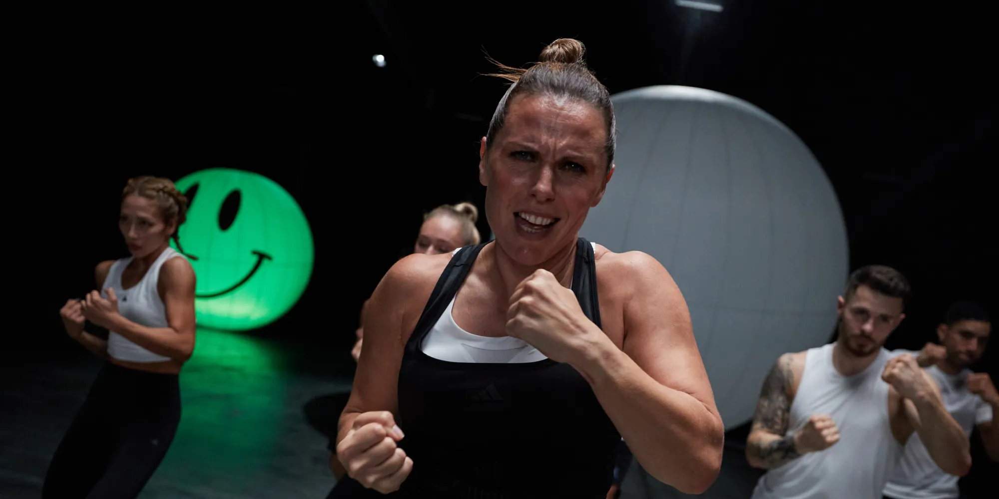 Rachael Newsham working out